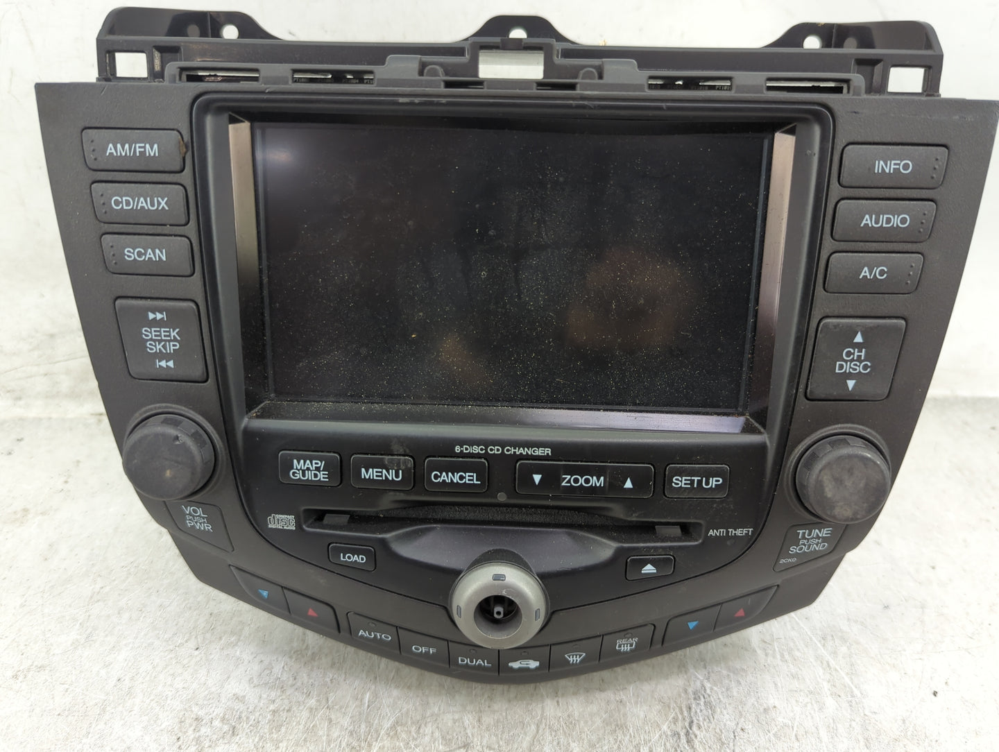 2003 Honda Accord Radio AM FM Cd Player Receiver Replacement P/N:39051-SDA-A410-M1 RG833A0, DBF22003398 Fits OEM Used Auto P
