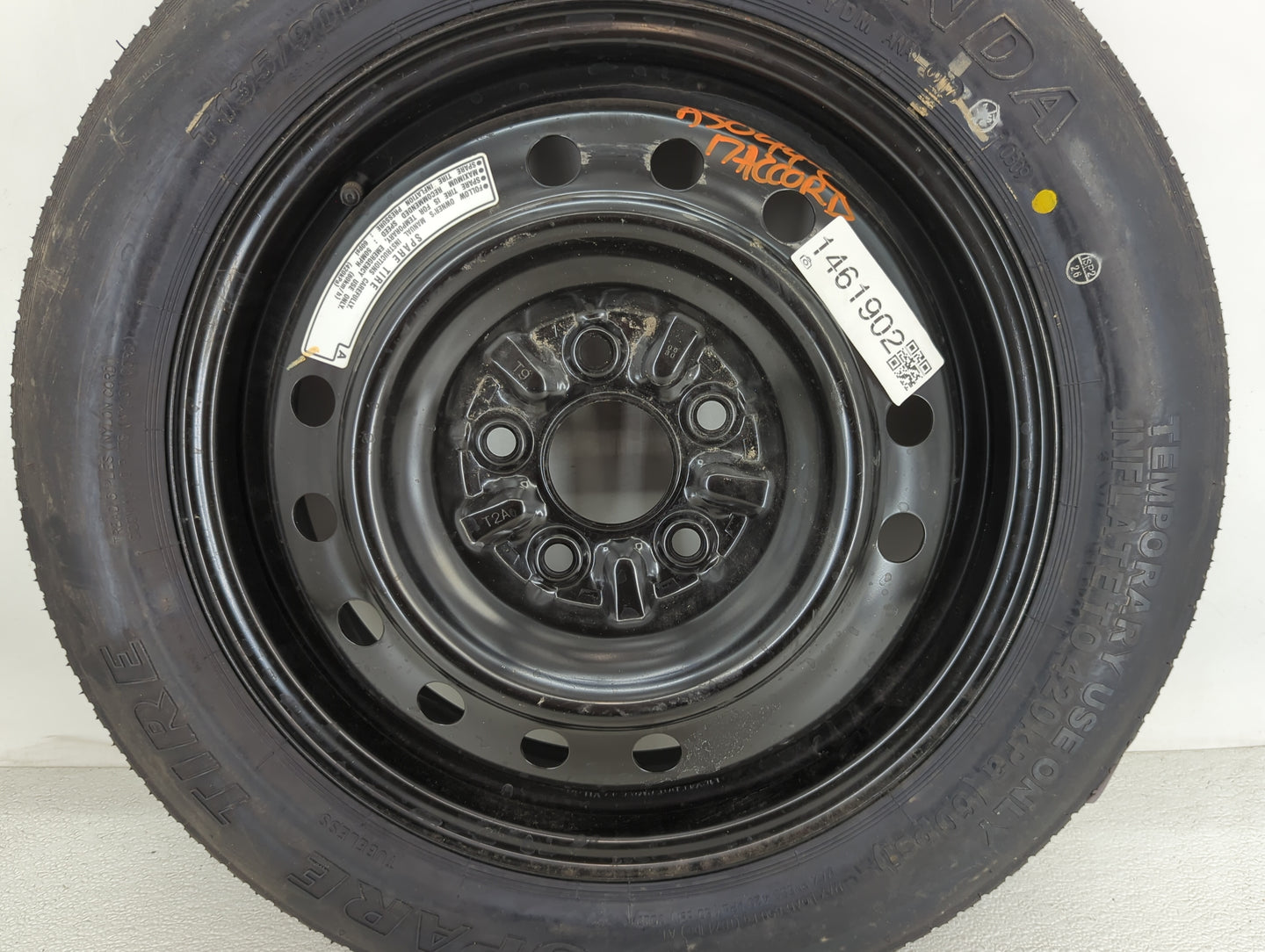 2003-2007 Honda Accord Spare Donut Tire Wheel Rim Oem 1461902 - Oemusedautoparts1.com