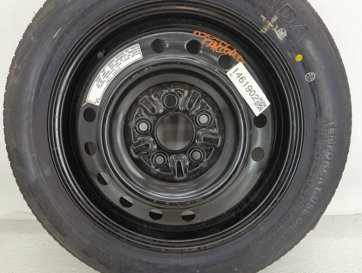 2003-2007 Honda Accord Spare Donut Tire Wheel Rim Oem 1461902 - Oemusedautoparts1.com