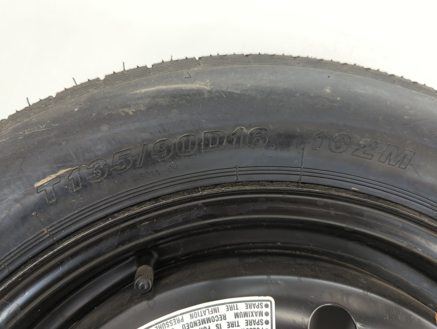 2003-2007 Honda Accord Spare Donut Tire Wheel Rim Oem 1461902 - Oemusedautoparts1.com
