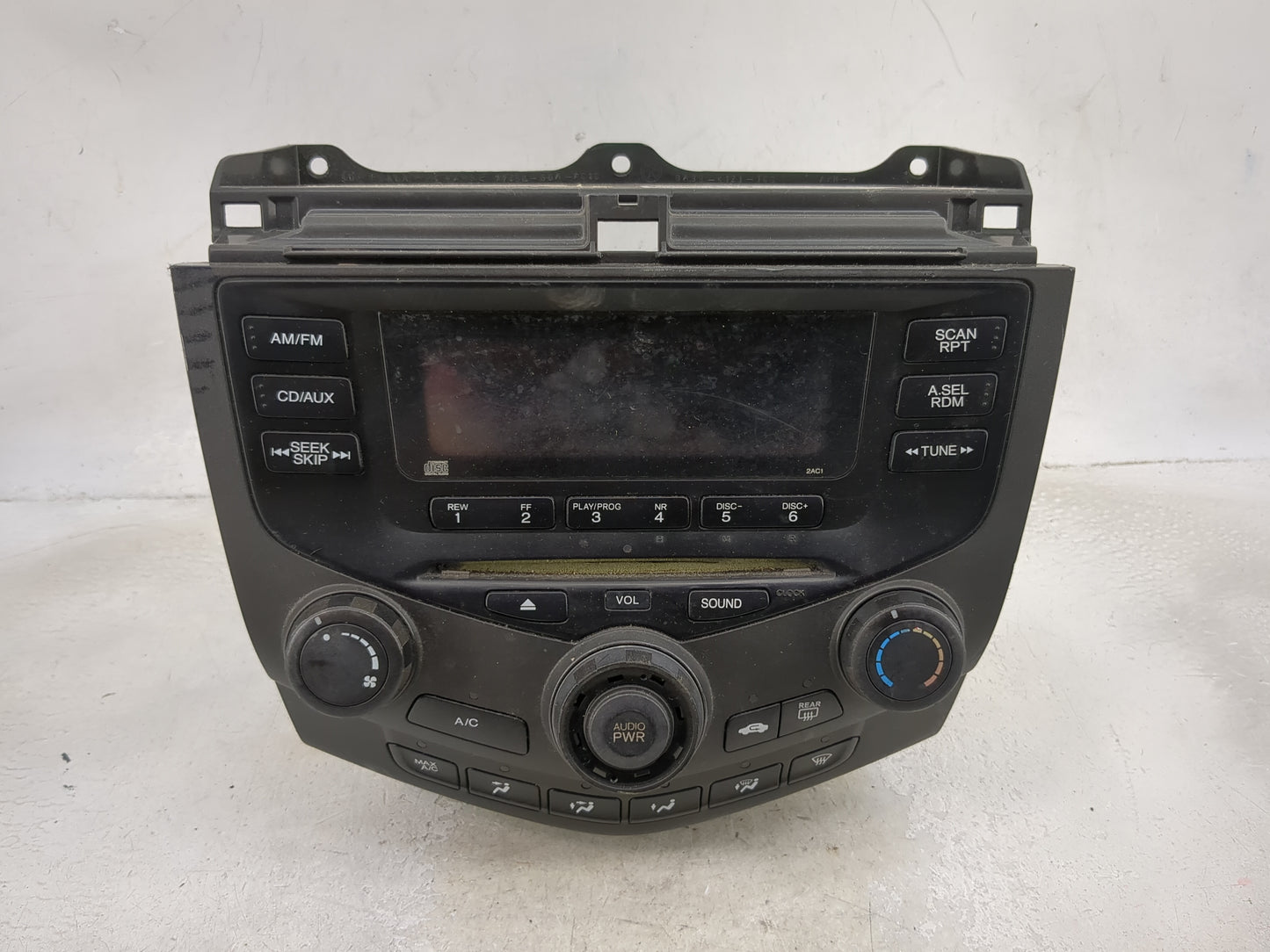 2003 Honda Accord Radio AM FM Cd Player Receiver Replacement P/N:39100-SDA-A110 2AC1, AF030301ENZ Fits OEM Used Auto Parts -