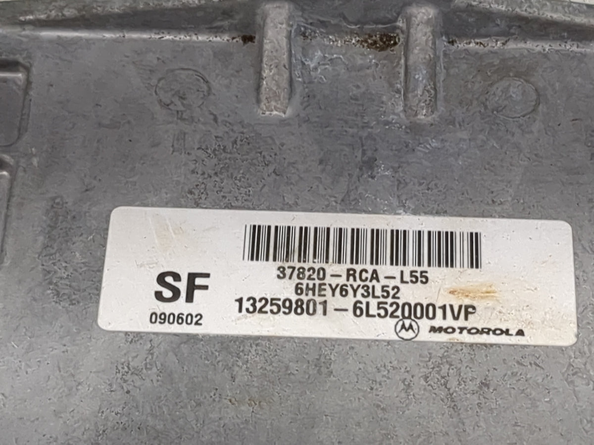 2003 Honda Accord PCM Engine Control Computer ECU ECM PCU OEM P/N:37820-RCA-L55 13259801-6L520001VP Fits OEM Used Auto Parts