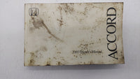 2003 Honda Accord Owners Manual Book Guide OEM Used Auto Parts - Oemusedautoparts1.com