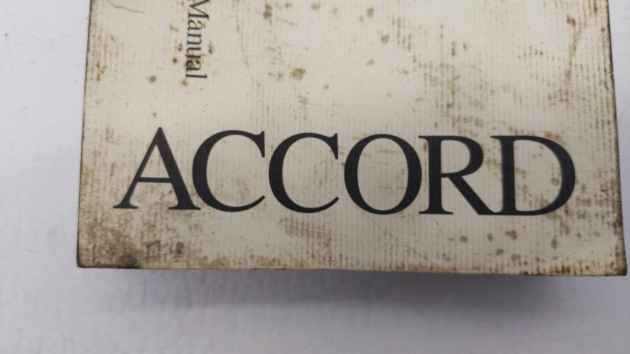 2003 Honda Accord Owners Manual Book Guide OEM Used Auto Parts - Oemusedautoparts1.com