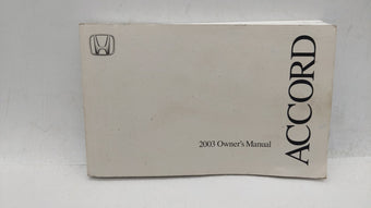 compare product 2003 Honda Accord Owners Manual Book Guide OEM Used Auto Parts