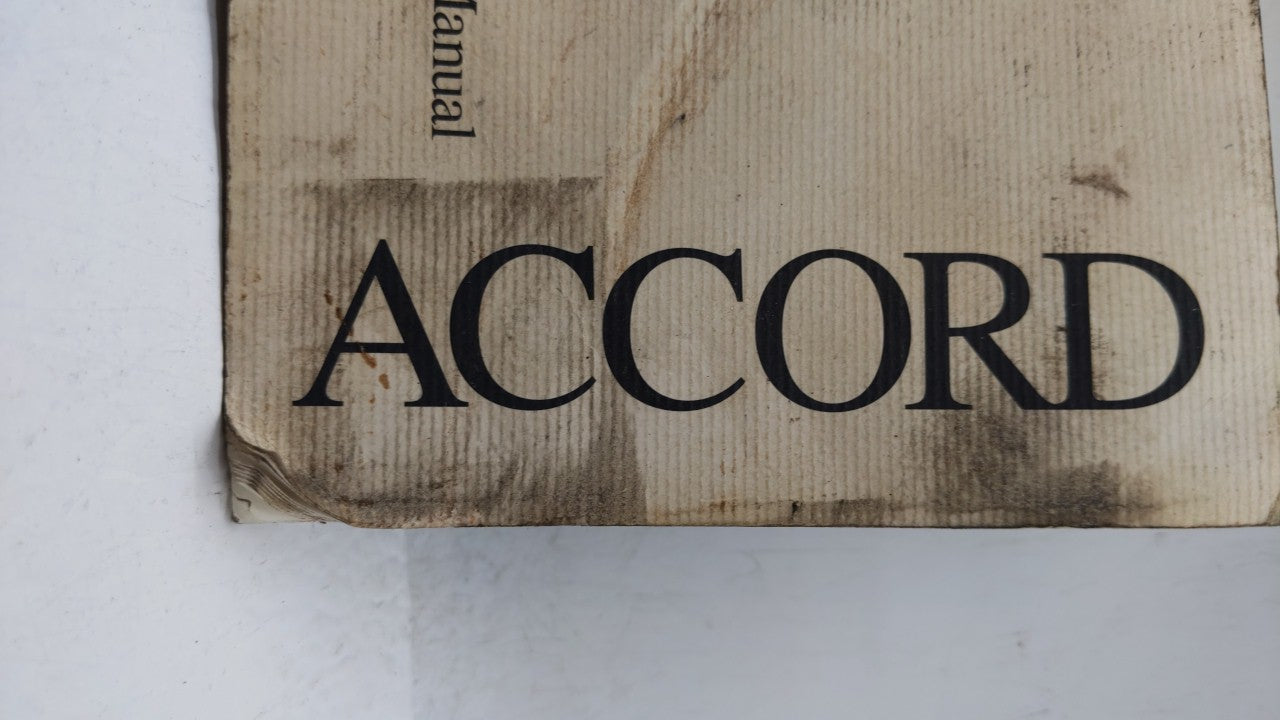 2003 Honda Accord Owners Manual Book Guide OEM Used Auto Parts - Oemusedautoparts1.com