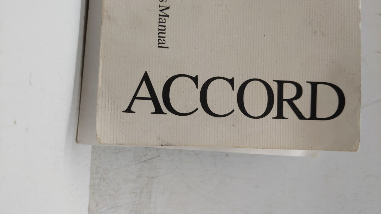 2003 Honda Accord Owners Manual Book Guide OEM Used Auto Parts - Oemusedautoparts1.com