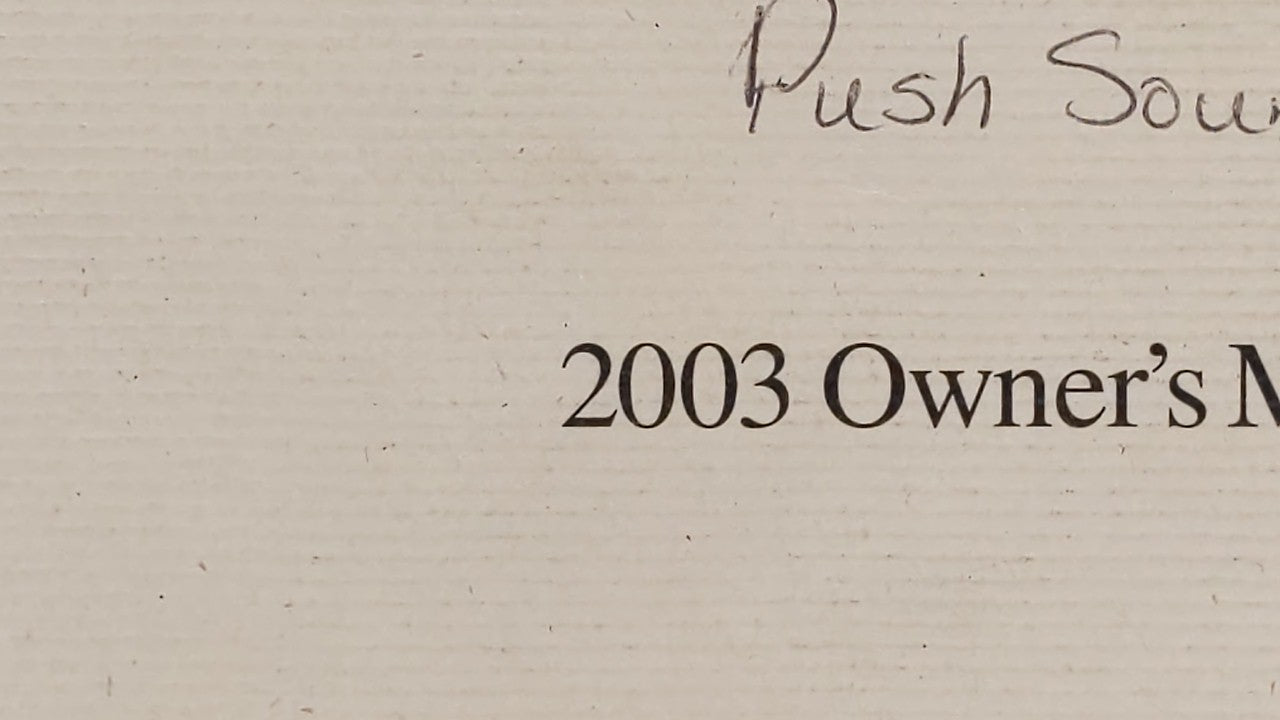 2003 Honda Accord Owners Manual Book Guide OEM Used Auto Parts - Oemusedautoparts1.com