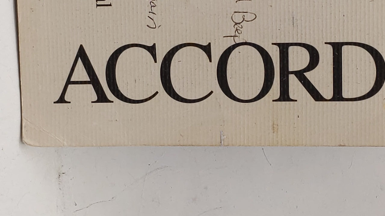 2003 Honda Accord Owners Manual Book Guide OEM Used Auto Parts - Oemusedautoparts1.com