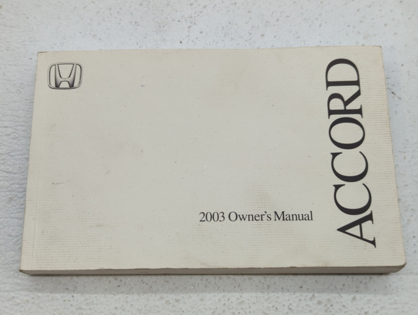 2003 Honda Accord Owners Manual Book Guide OEM Used Auto Parts - Oemusedautoparts1.com