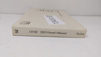 2003 Honda Civic Owners Manual Book Guide OEM Used Auto Parts - Oemusedautoparts1.com