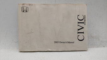 compare product 2003 Honda Civic Owners Manual Book Guide OEM Used Auto Parts