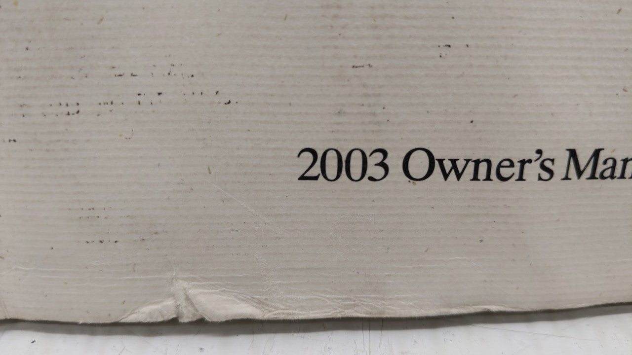 2003 Honda Civic Owners Manual Book Guide OEM Used Auto Parts - Oemusedautoparts1.com