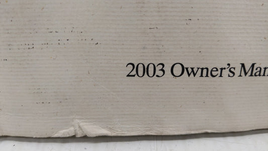 2003 Honda Civic Owners Manual Book Guide OEM Used Auto Parts