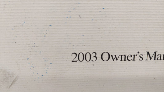 2003 Honda Civic Owners Manual Book Guide OEM Used Auto Parts