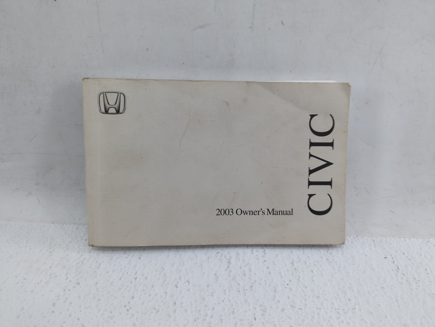 2003 Honda Civic Owners Manual Book Guide OEM Used Auto Parts - Oemusedautoparts1.com