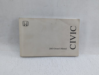 compare product 2003 Honda Civic Owners Manual Book Guide OEM Used Auto Parts