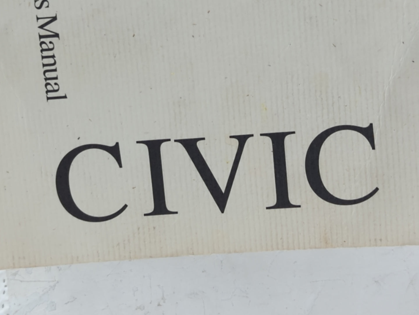 2003 Honda Civic Owners Manual Book Guide OEM Used Auto Parts - Oemusedautoparts1.com