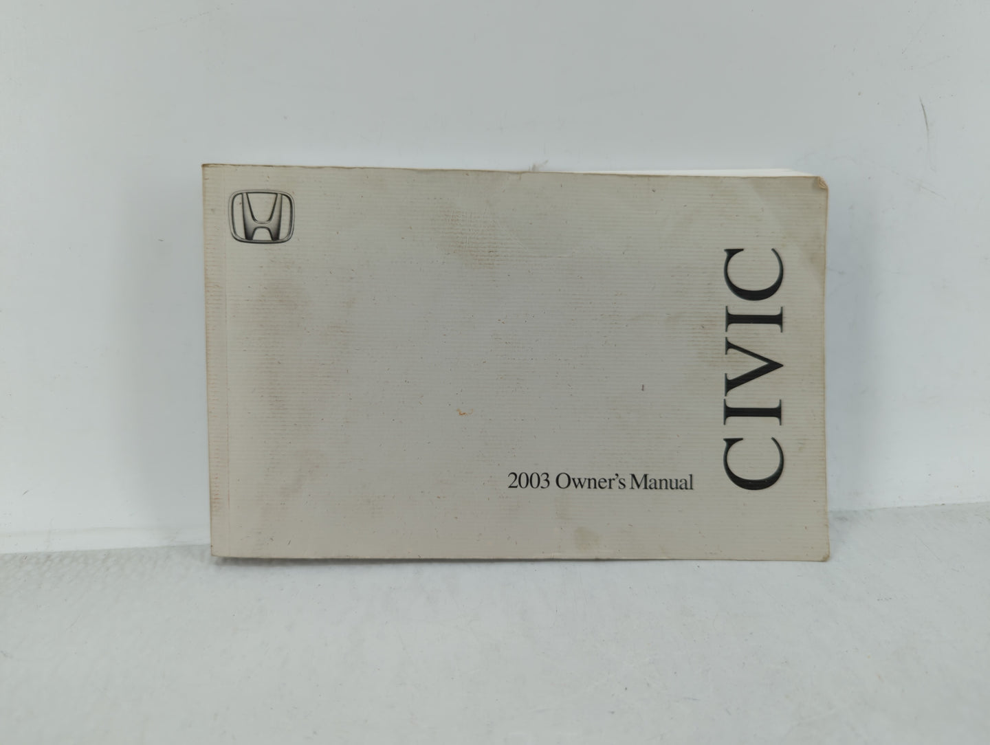 2003 Honda Civic Owners Manual Book Guide OEM Used Auto Parts - Oemusedautoparts1.com