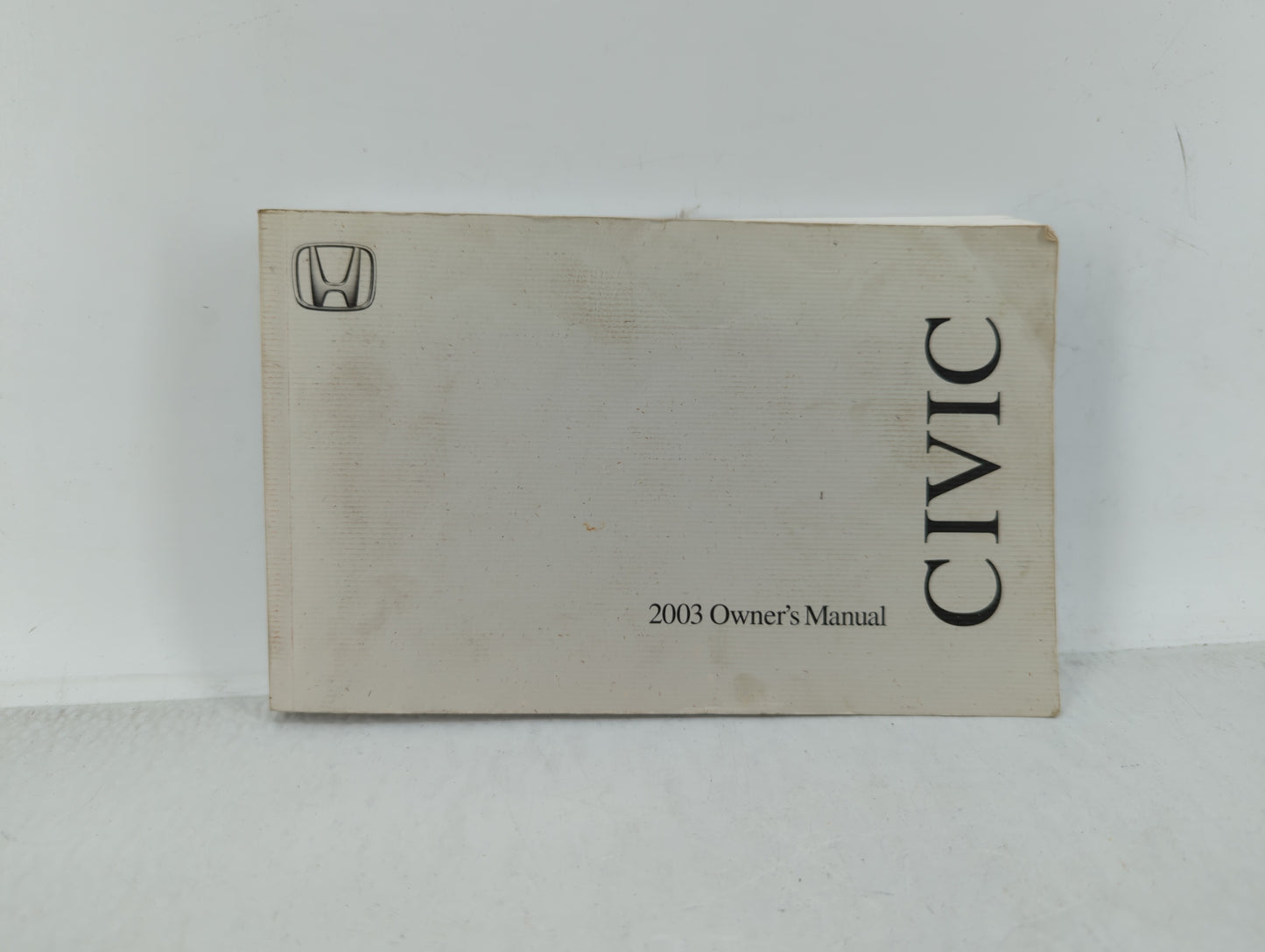 2003 Honda Civic Owners Manual Book Guide OEM Used Auto Parts - Oemusedautoparts1.com