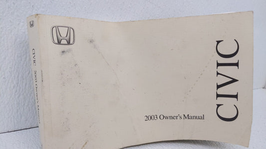 2003 Honda Civic Owners Manual Book Guide OEM Used Auto Parts