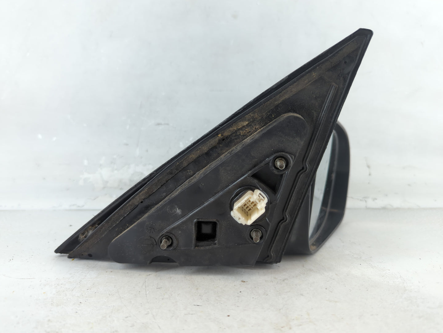 2003 Honda Civic Passenger Right Side View Manual Door Mirror Black - Oemusedautoparts1.com