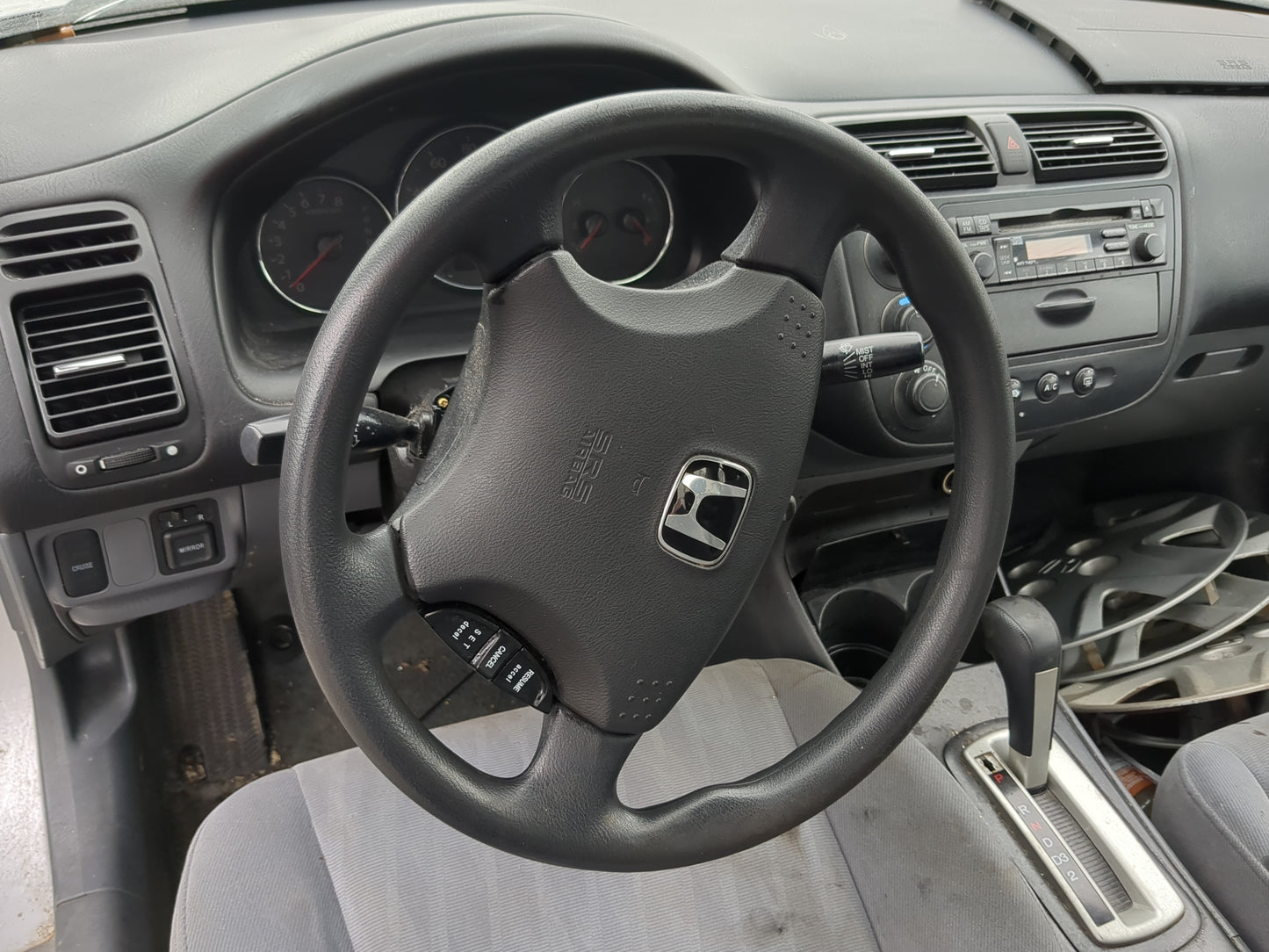 2003-2005 Honda Civic Air Bag Driver Left Steering Wheel Mounted - Oemusedautoparts1.com