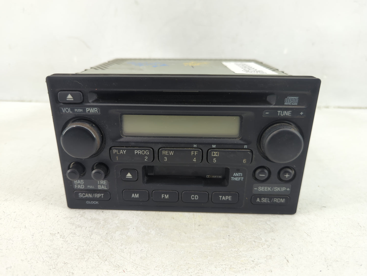 2002-2004 Honda Cr-V Radio AM FM Cd Player Receiver Replacement P/N:39101-S9A-A110-M1 Fits Fits 2002 2003 2004 OEM Used Auto