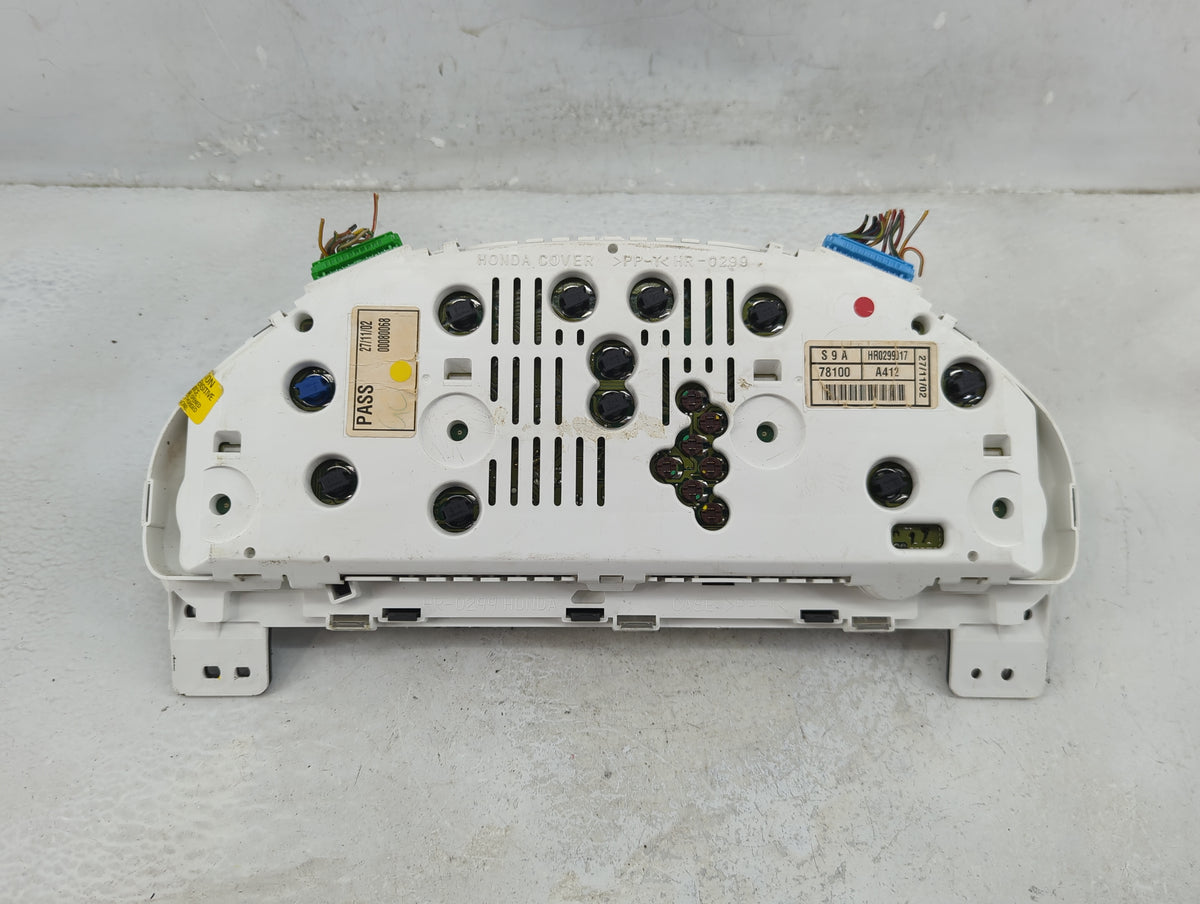2003 Honda Cr-V Instrument Cluster Speedometer Gauges P/N:78100-S9A-A412 Miles:232K Fits OEM Used Auto Parts - Oemusedautopa