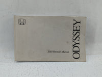 2003 Honda Odyssey Owners Manual Book Guide OEM Used Auto Parts - Oemusedautoparts1.com