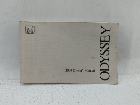 2003 Honda Odyssey Owners Manual Book Guide OEM Used Auto Parts - Oemusedautoparts1.com