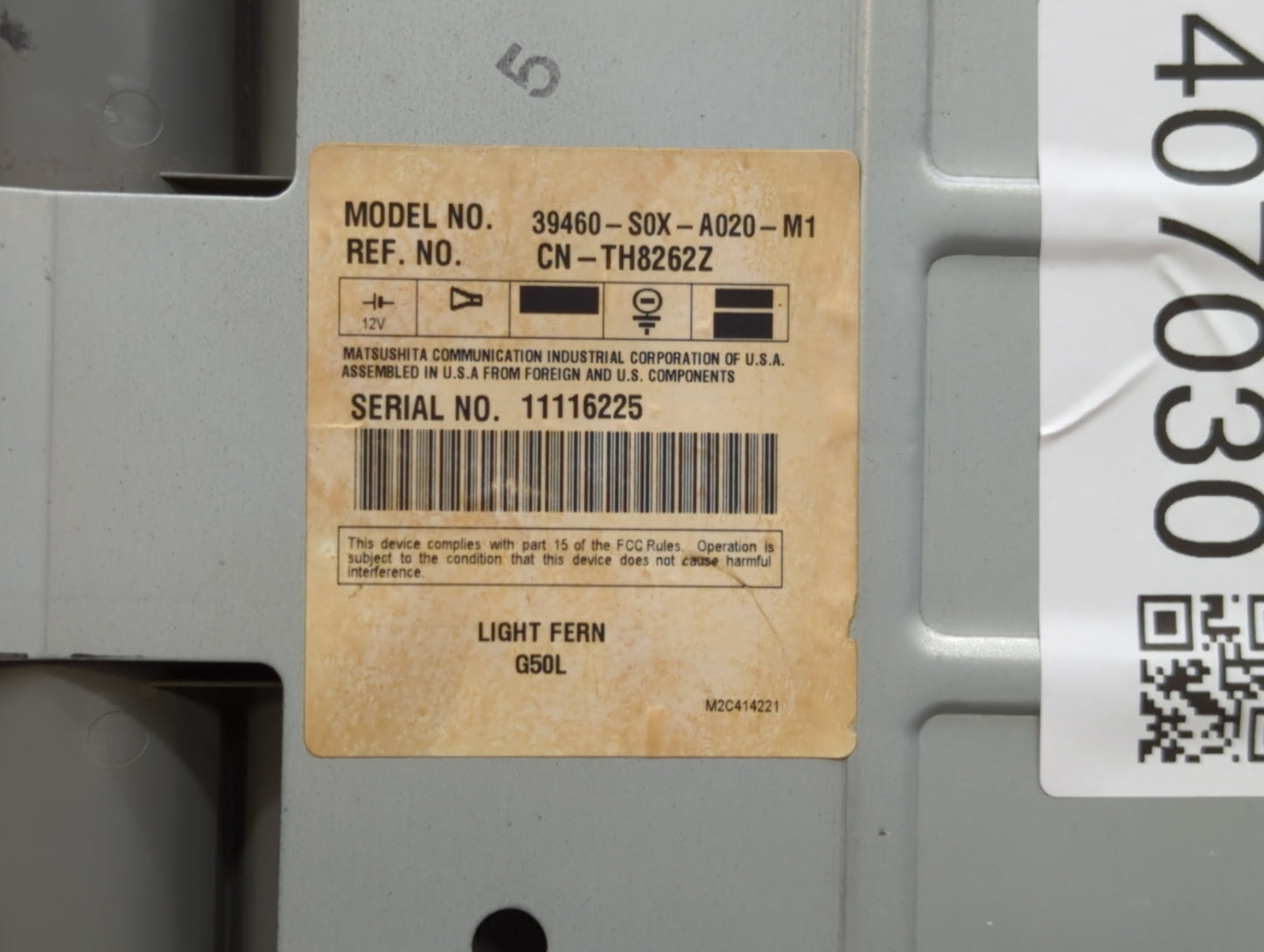 2003 Honda Odyssey Radio Control Panel - Oemusedautoparts1.com