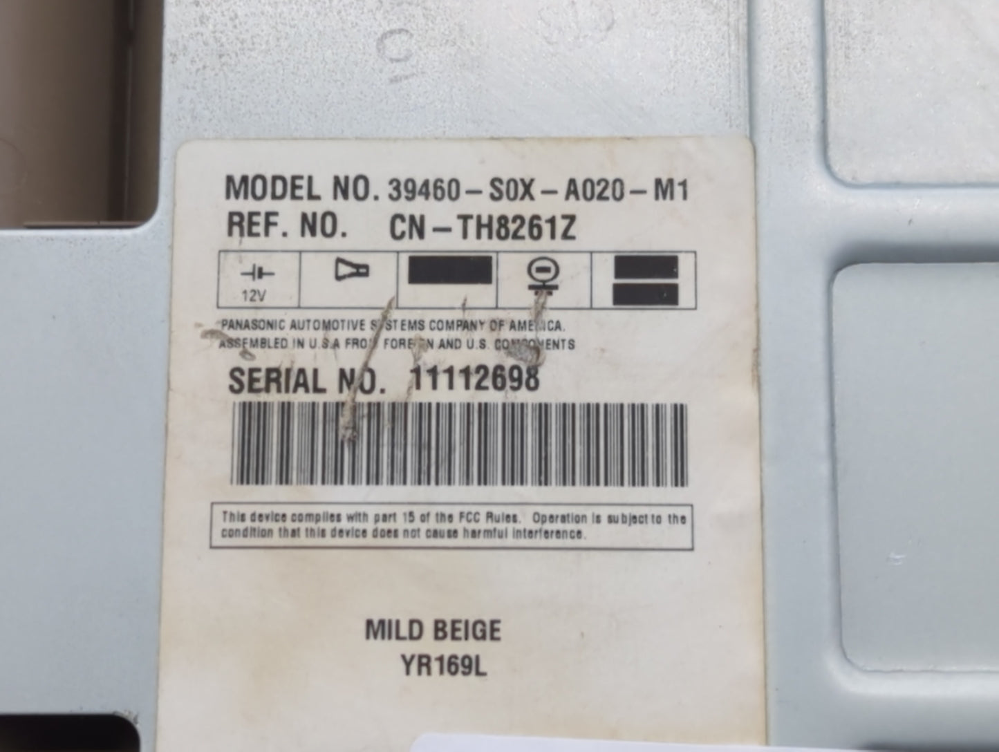 2002-2004 Honda Odyssey Information Display Screen Beige - Oemusedautoparts1.com