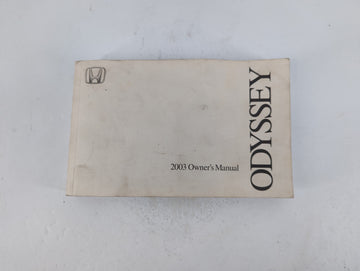 2003 Honda Odyssey Owners Manual Book Guide P/N:00X31-S0X-6401 OEM Used Auto Parts - Oemusedautoparts1.com