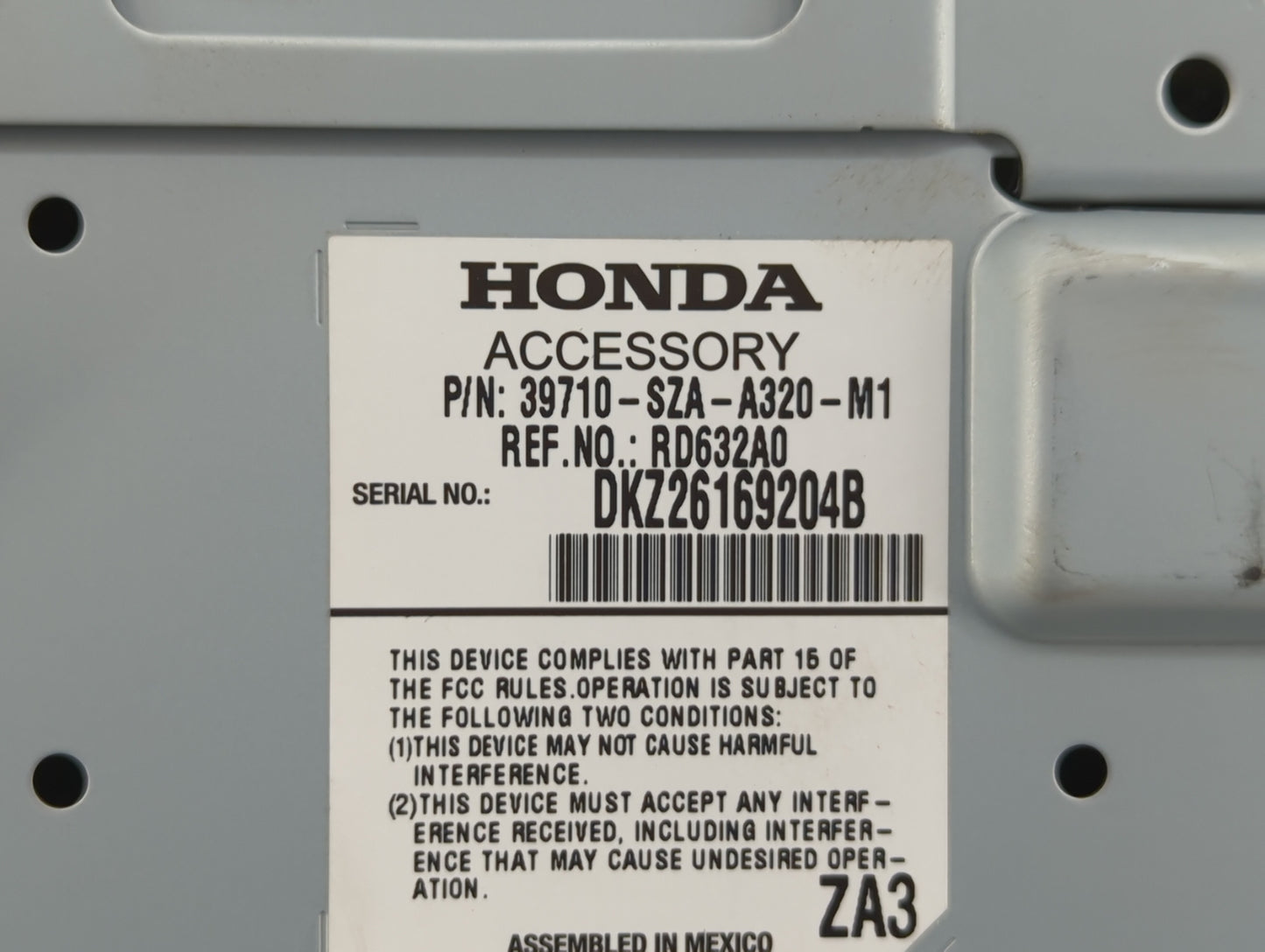 Honda Pilot Am Fm Cd Player Radio Receiver - Oemusedautoparts1.com