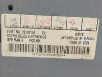 2003 Hummer H2 Radio AM FM Cd Player Receiver Replacement P/N:15104156 Fits OEM Used Auto Parts - Oemusedautoparts1.com