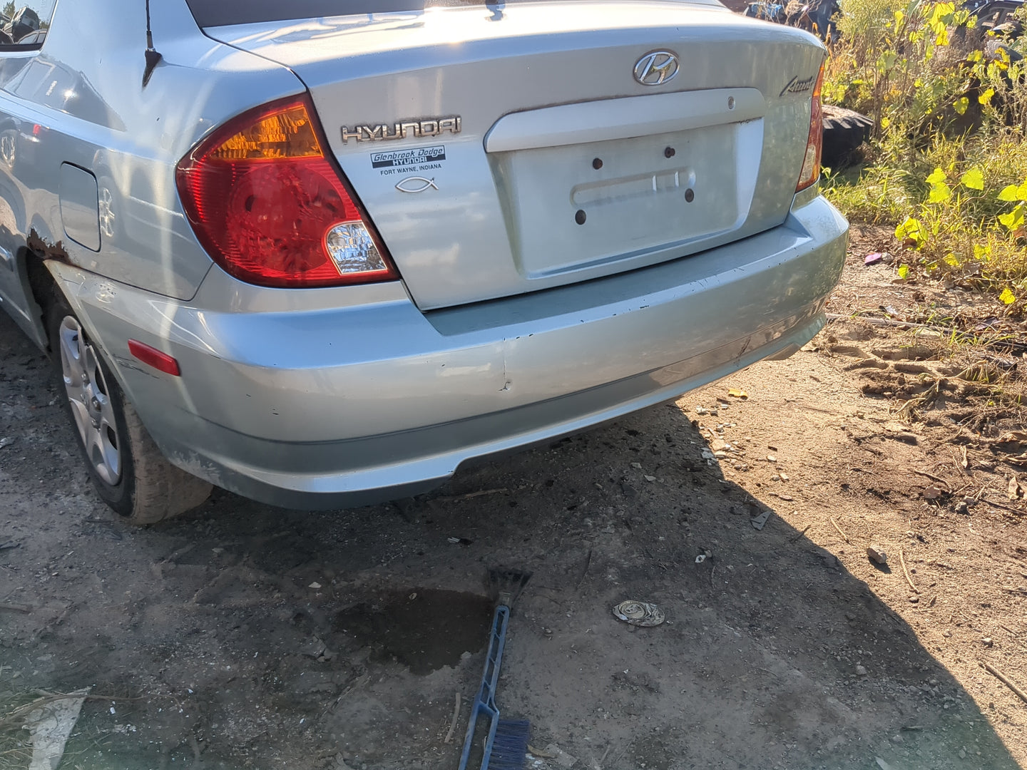 2003-2006 Hyundai Accent Rear Bumper Assembly Oem - Oemusedautoparts1.com