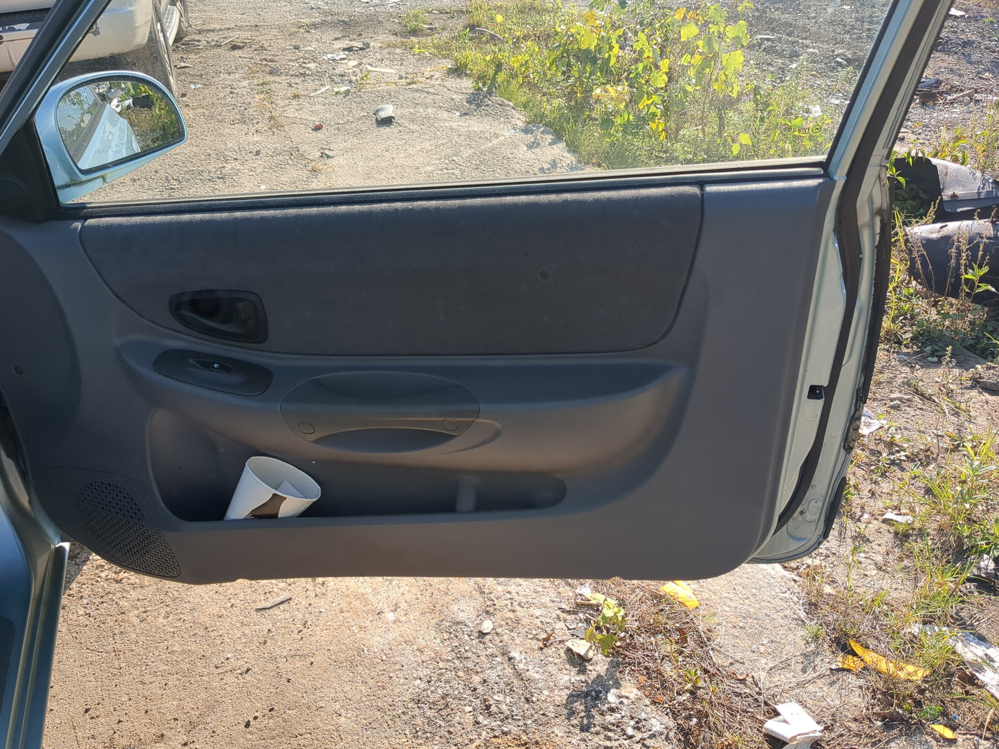 2003 Hyundai Accent Front Right Passenger Interior Door Panel Trim - Oemusedautoparts1.com