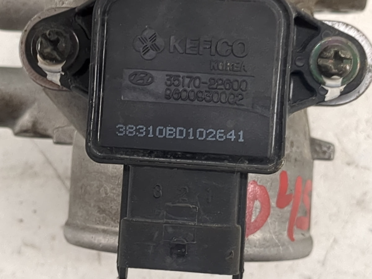 2001-2006 Hyundai Accent Throttle Body P/N:35150-22600 35170-22600, 9600930002 Fits Fits 2001 2002 2003 2004 2005 2006 OEM U