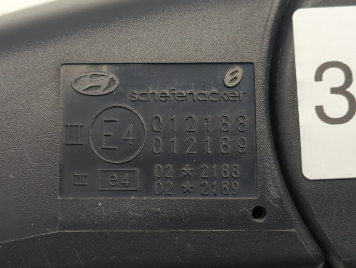 2002-2006 Hyundai Accent Side Mirror Replacement Passenger Right View Door Mirror P/N:E4012188 E4012189 Fits OEM Used Auto P