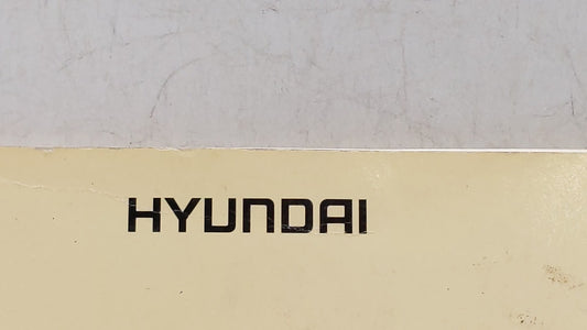 2003 Hyundai Elantra Owners Manual Book Guide P/N:A2D0-EU2NO OEM Used Auto Parts