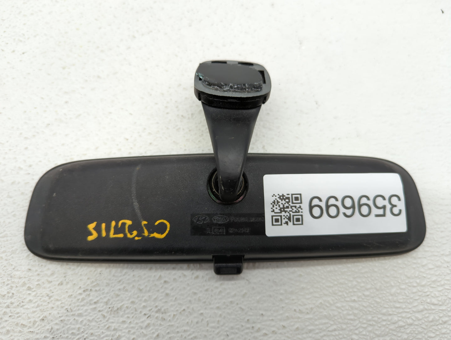 2001-2006 Hyundai Santa Fe Interior Rear View Mirror Replacement OEM P/N:E11026006 E4022143 Fits OEM Used Auto Parts - Oemus
