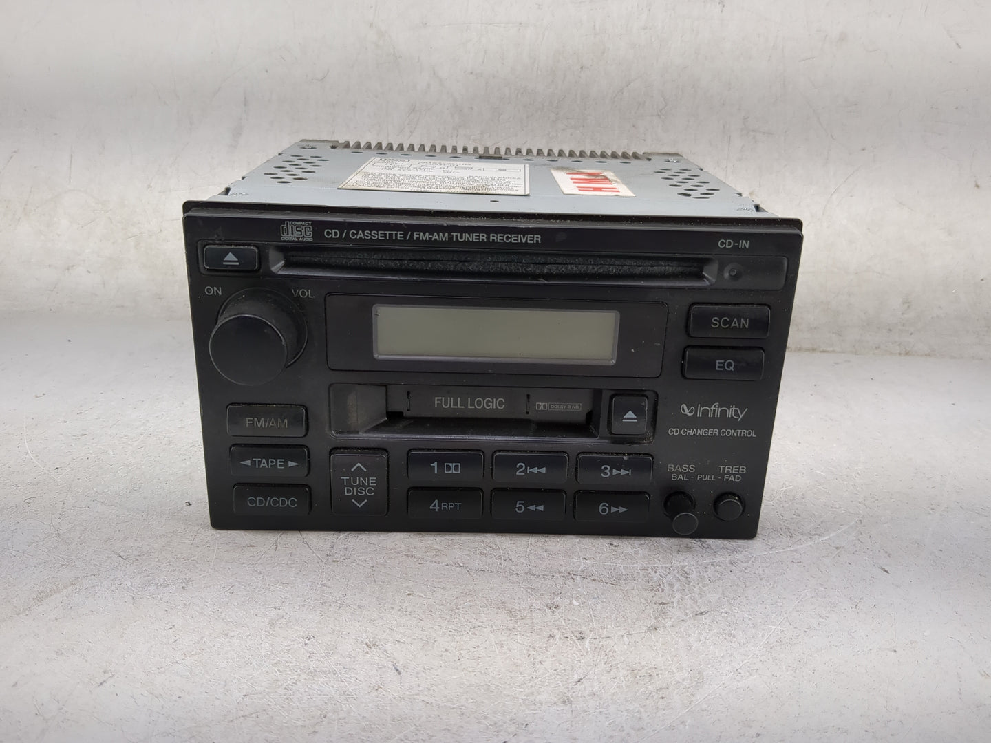 2003-2004 Hyundai Tiburon Radio AM FM Cd Player Receiver Replacement P/N:96185-2C105 H285JCBL Fits Fits 2003 2004 OEM Used A