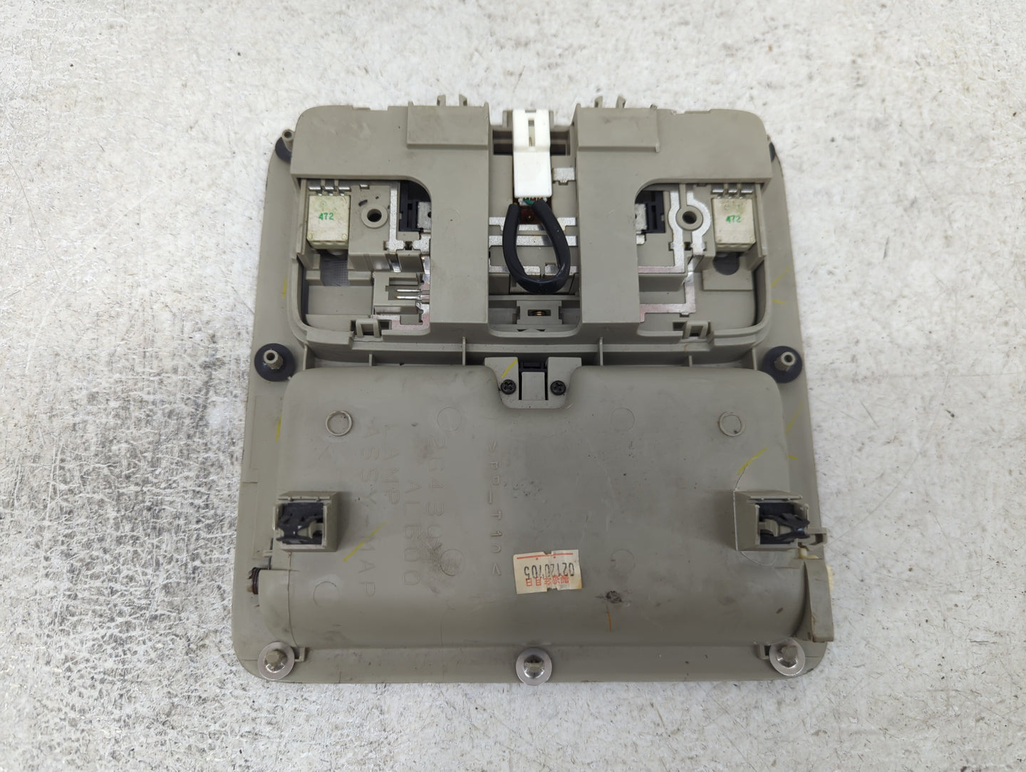 2003-2004 Infiniti G35 Overhead Console W/rear Climate Control Beige - Oemusedautoparts1.com