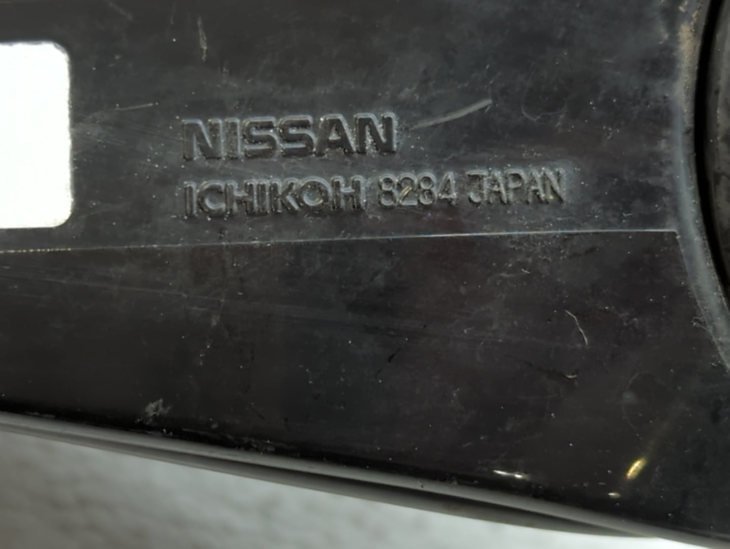 2003 Infiniti G35 Passenger Right Side View Manual Door Mirror Black - Oemusedautoparts1.com