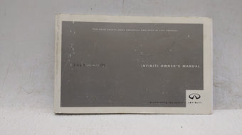 compare product 2003 Infiniti I35 Owners Manual Book Guide OEM Used Auto Parts