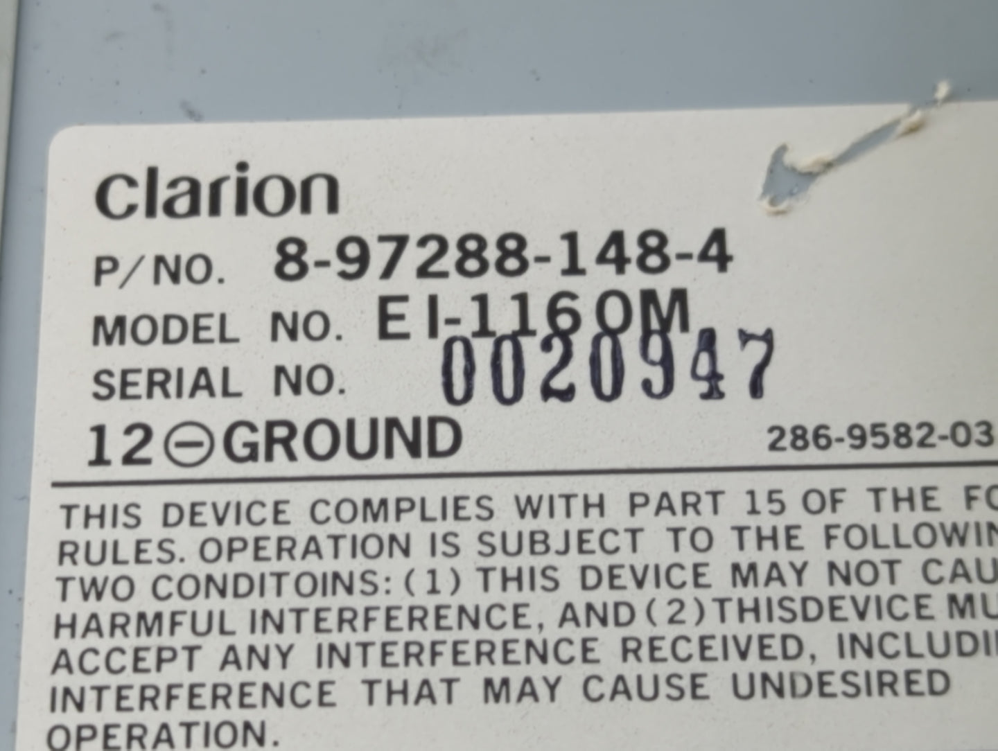 2003 Isuzu Axiom Information Display Screen - Oemusedautoparts1.com