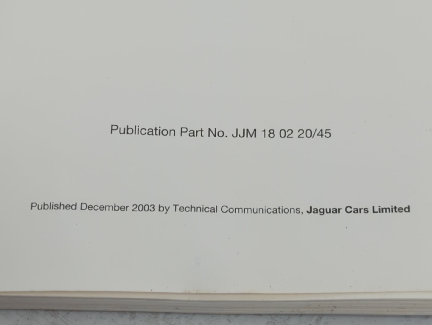 2003 Jaguar X-Type Owners Manual Book Guide P/N:JJM 18 02 20 OEM Used Auto Parts - Oemusedautoparts1.com