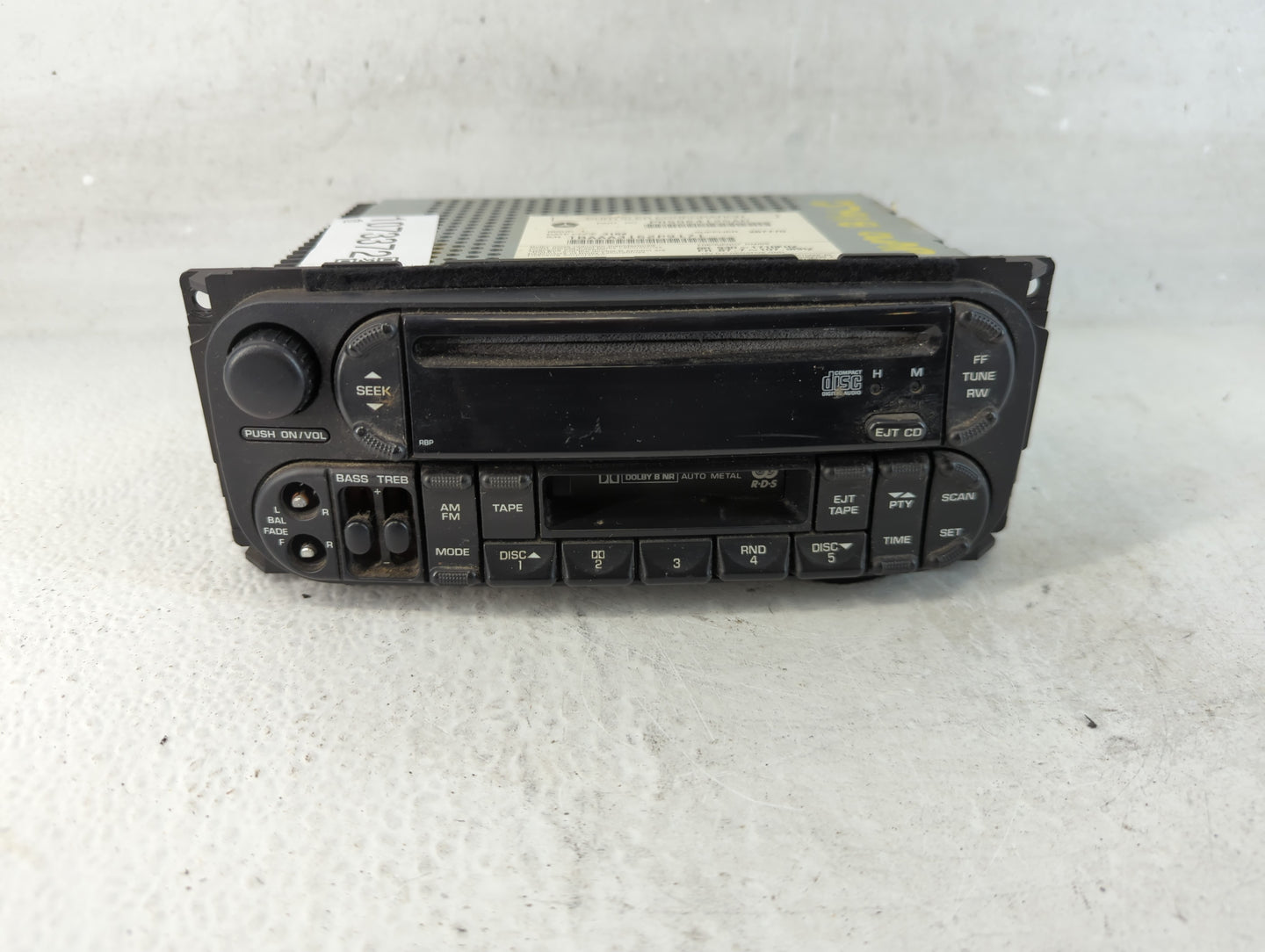 2002-2004 Jeep Grand Cherokee Radio AM FM Cd Player Receiver Replacement P/N:P05064125AD Fits Fits 2002 2003 2004 2005 2006 