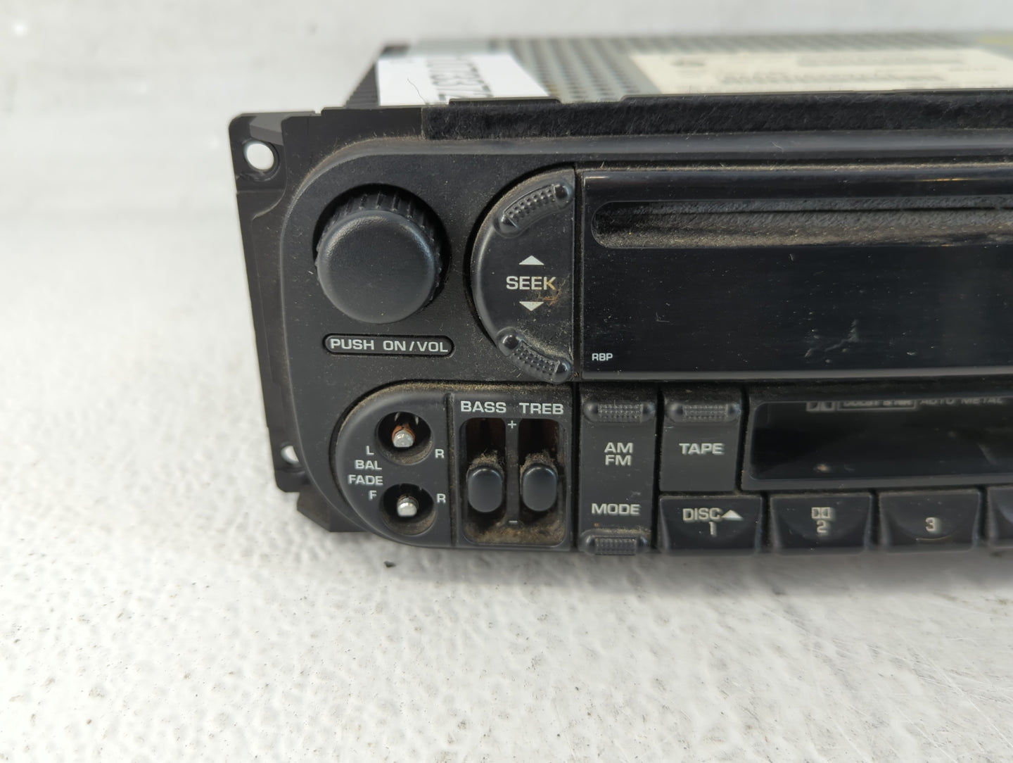 2002-2004 Jeep Grand Cherokee Radio AM FM Cd Player Receiver Replacement P/N:P05064125AD Fits Fits 2002 2003 2004 2005 2006 